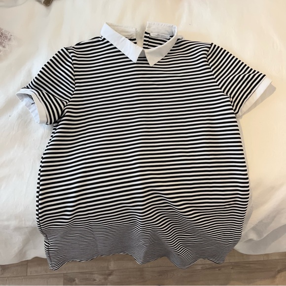 Lined dress with a collar - Picture 4 of 6